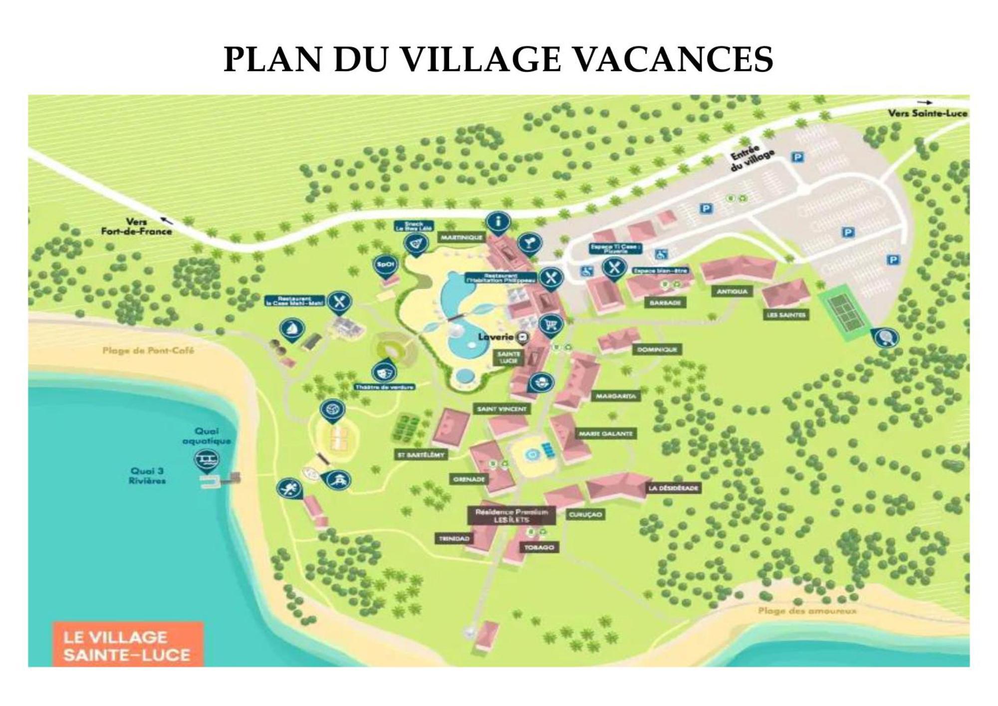 Dans Village Pierre & Vacances - 3 Pieces - Piscine, Plage - Vues Mer, Calme & Spacieux Sainte-Luce Buitenkant foto